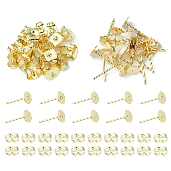 PandaHall 20Pcs 304 Stainless Steel Stud Earring Findings, Flat Round Pad Base Earring Settings, with 20Pcs Friction Ear Nuts, Golden...
PandaHall 20Pcs 304 Stainless Steel Stud Earring Findings, Flat Round Pad Base Earring Settings, with 20Pcs Friction Ear Nuts, Golden...
