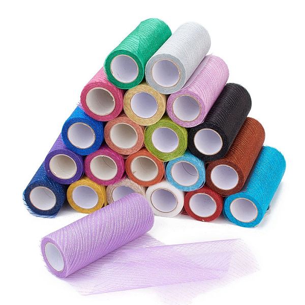 PandaHall Glitter Deco Mesh Ribbons, Tulle Fabric, for Wedding Party Decoration, Skirts Decoration Making, Mixed Color, 5.9 inch(15cm)..., Multicolor
PandaHall Glitter Deco Mesh Ribbons, Tulle Fabric, for Wedding Party Decoration, Skirts Decoration Making, Mixed Color, 5.9 inch(15cm)..., Multicolor