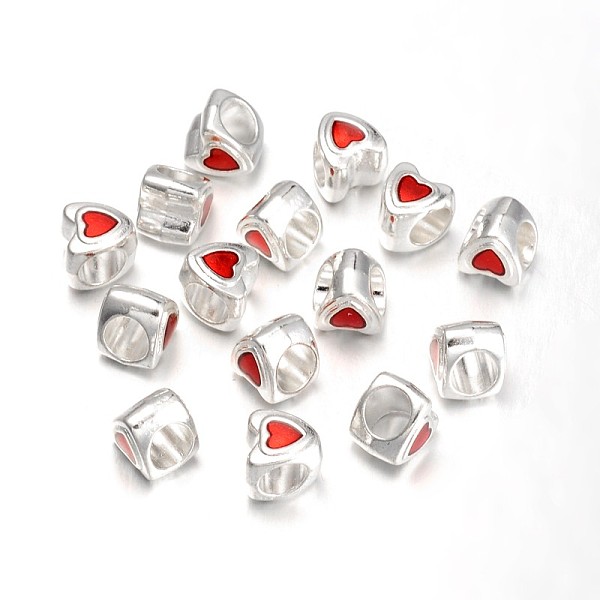 PandaHall Alloy European Style Beads, Mother's Day Gifts Making, with Enamel, Large Hole Beads, Lead Free and Cadmium Free, Heart, Silver...
PandaHall Alloy European Style Beads, Mother's Day Gifts Making, with Enamel, Large Hole Beads, Lead Free and Cadmium Free, Heart, Silver...
