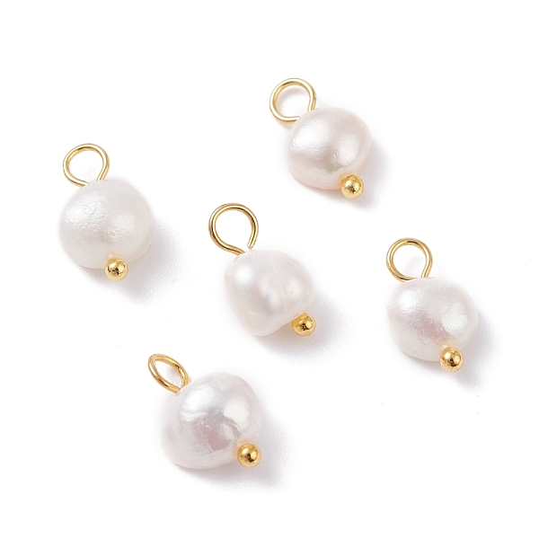 PandaHall Natural Cultured Freshwater Pearl Charms, with Golden Brass Ball Head pins, Oval, White, 10~12x5.5~7x4.5~6mm, Hole: 2.4~2.7mm...
PandaHall Natural Cultured Freshwater Pearl Charms, with Golden Brass Ball Head pins, Oval, White, 10~12x5.5~7x4.5~6mm, Hole: 2.4~2.7mm...