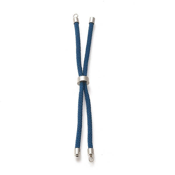 PandaHall Nylon Twisted Cord Bracelet, with Brass Cord End, for Slider Bracelet Making, Marine Blue, 9 inch(22.8cm), Hole: 2.8mm, Single...
PandaHall Nylon Twisted Cord Bracelet, with Brass Cord End, for Slider Bracelet Making, Marine Blue, 9 inch(22.8cm), Hole: 2.8mm, Single...