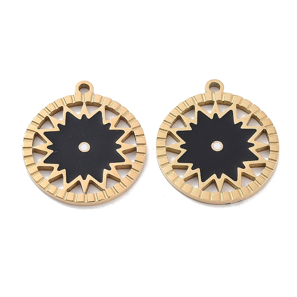 PandaHall Ion Plating(IP) 304 Stainless Steel Pendants, with Enamel, Flat Round with Sun Charm, Golden, Black, 20.5x18x1.5mm, Hole: 1.6mm...
PandaHall Ion Plating(IP) 304 Stainless Steel Pendants, with Enamel, Flat Round with Sun Charm, Golden, Black, 20.5x18x1.5mm, Hole: 1.6mm...