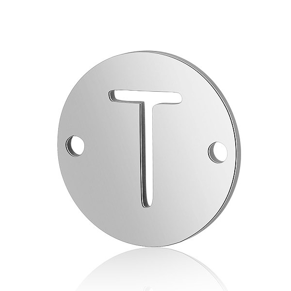 PandaHall Titanium Steel Links connectors, Flat Round with Letter, Stainless Steel Color, Letter.T, 12x0.8mm, Hole: 0.8mm Titanium Steel...
PandaHall Titanium Steel Links connectors, Flat Round with Letter, Stainless Steel Color, Letter.T, 12x0.8mm, Hole: 0.8mm Titanium Steel...