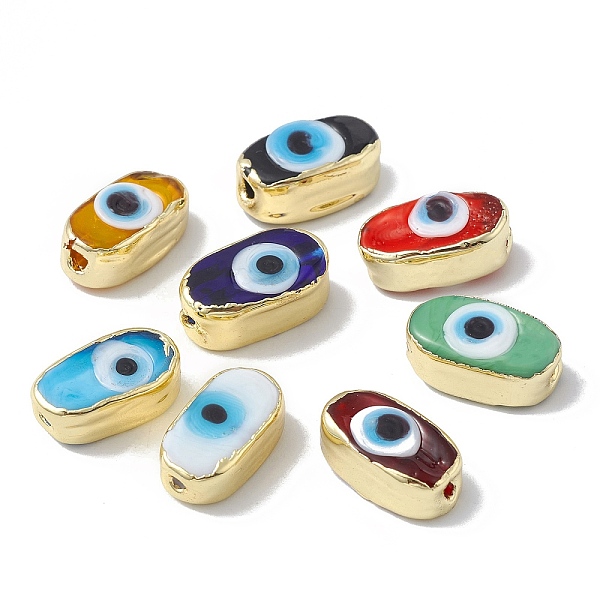 PandaHall Brass Beads, with Enamel, Real 18K Gold Plated, Oval with Evil Eye, Mixed Color, 14x8x6mm, Hole: 1.4mm Brass+Enamel Oval..., Multicolor
PandaHall Brass Beads, with Enamel, Real 18K Gold Plated, Oval with Evil Eye, Mixed Color, 14x8x6mm, Hole: 1.4mm Brass+Enamel Oval..., Multicolor