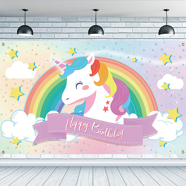 PandaHall FINGERINSPIRE Rainbow Unicorn Happy Birthday Backdrop 180x110 cm Hanging Banner Party Decoration Cartoon Clouds Stars Background..., Brown
PandaHall FINGERINSPIRE Rainbow Unicorn Happy Birthday Backdrop 180x110 cm Hanging Banner Party Decoration Cartoon Clouds Stars Background..., Brown