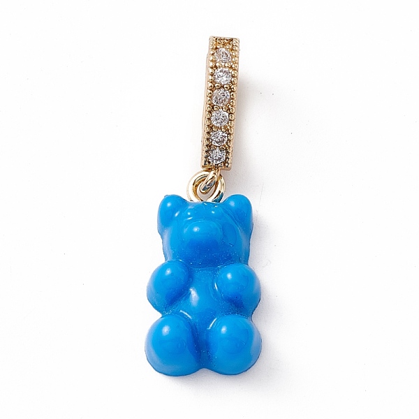 PandaHall Opaque Resin Pendants, with Golden Tone Brass Crystal Rhinestone Findings, Bear, Dodger Blue, 34mm, Bear: 19.5x10.5x6.5mm, Hole...
PandaHall Opaque Resin Pendants, with Golden Tone Brass Crystal Rhinestone Findings, Bear, Dodger Blue, 34mm, Bear: 19.5x10.5x6.5mm, Hole...