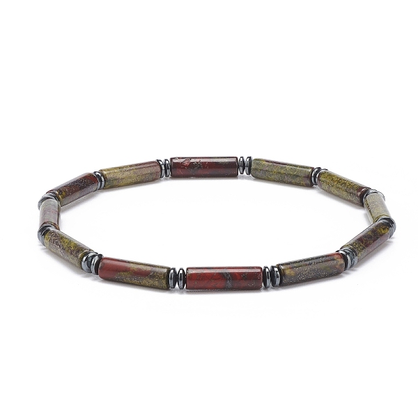 PandaHall Natural Dragon Blood Column & Synthetic Hematite Stretch Bracelet, Gemstone Jewelry for Men Women, Inner Diameter: 2-1/2 inch...
PandaHall Natural Dragon Blood Column & Synthetic Hematite Stretch Bracelet, Gemstone Jewelry for Men Women, Inner Diameter: 2-1/2 inch...