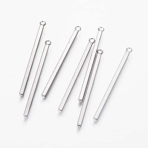 PandaHall 304 Stainless Steel Pendants, Bar, Stainless Steel Color, 43x2x2mm, Hole: 1.8mm 304 Stainless Steel Others
PandaHall 304 Stainless Steel Pendants, Bar, Stainless Steel Color, 43x2x2mm, Hole: 1.8mm 304 Stainless Steel Others