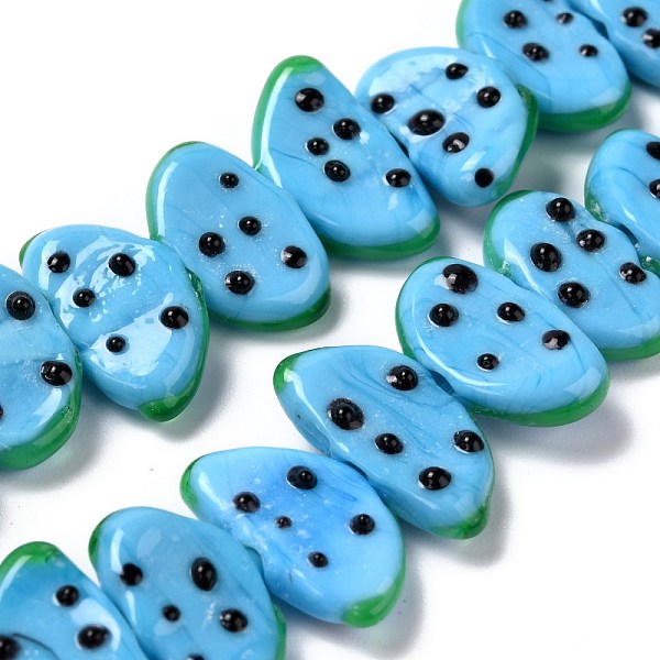 PandaHall Handmade Lampwork Beads Strands, Fruit, Deep Sky Blue, 10x18.5x5mm, Hole: 1.6mm, about 25pcs/strand, 9.76 inch(24.8cm) Lampwork...
PandaHall Handmade Lampwork Beads Strands, Fruit, Deep Sky Blue, 10x18.5x5mm, Hole: 1.6mm, about 25pcs/strand, 9.76 inch(24.8cm) Lampwork...
