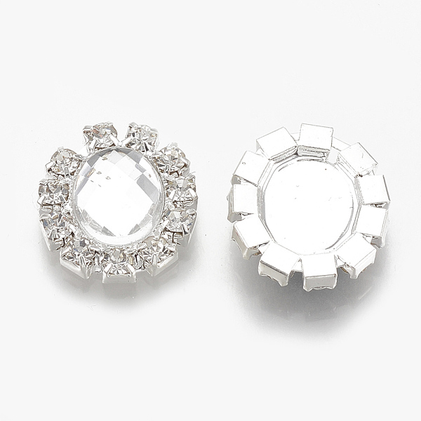 PandaHall Brass Flat Back Cabochons, with Rhinestone and Acrylic Rhinestone, Faceted, Oval, Silver Color Plated, Clear, 16x14.5x4mm Acrylic...
PandaHall Brass Flat Back Cabochons, with Rhinestone and Acrylic Rhinestone, Faceted, Oval, Silver Color Plated, Clear, 16x14.5x4mm Acrylic...
