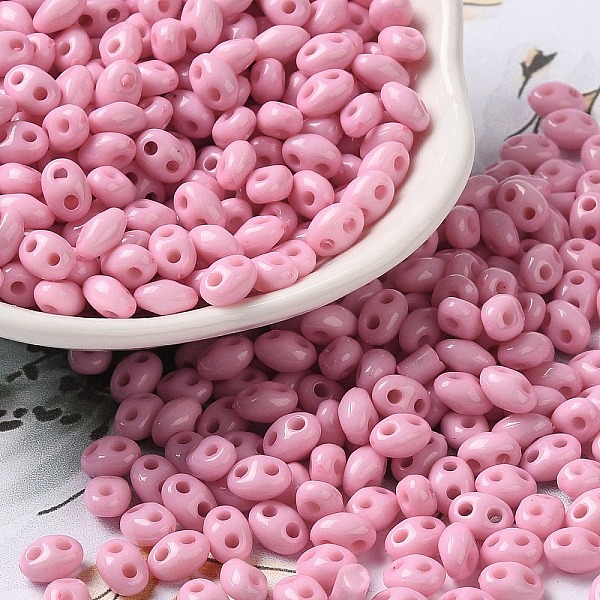 PandaHall Opaque Acrylic Beads, Double Hole, Oval, Pearl Pink, 6x4.5x3.3mm, Hole: 1.2mm, about 14516pcs/500g Acrylic Oval
PandaHall Opaque Acrylic Beads, Double Hole, Oval, Pearl Pink, 6x4.5x3.3mm, Hole: 1.2mm, about 14516pcs/500g Acrylic Oval