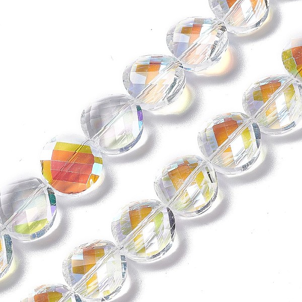 PandaHall Faceted Glass Beads Strands, Clear, Flat Round, 14x6.5mm, Hole: 1.2mm, about 50pcs/strand, 27.56''(70cm) Glass Flat Round Clear
PandaHall Faceted Glass Beads Strands, Clear, Flat Round, 14x6.5mm, Hole: 1.2mm, about 50pcs/strand, 27.56''(70cm) Glass Flat Round Clear