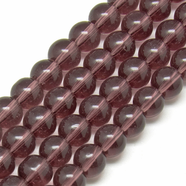 PandaHall Glass Beads Strands, Round, Old Rose, 10mm, Hole: 1mm, about 33pcs/strand, 12 inch Glass Round Purple
PandaHall Glass Beads Strands, Round, Old Rose, 10mm, Hole: 1mm, about 33pcs/strand, 12 inch Glass Round Purple