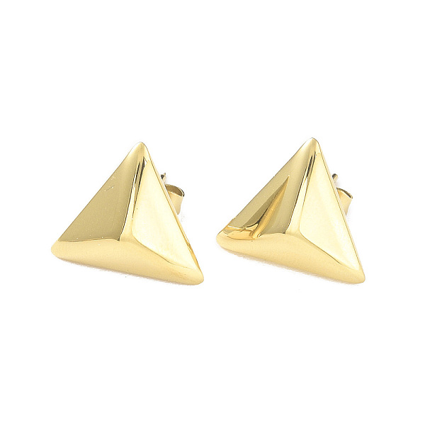 PandaHall Ion Plating(IP) 304 Stainless Steel Triangle Stud Earrings for Women, Golden, 12.5x14x4mm, Pin: 0.7mm 304 Stainless Steel Triangle
PandaHall Ion Plating(IP) 304 Stainless Steel Triangle Stud Earrings for Women, Golden, 12.5x14x4mm, Pin: 0.7mm 304 Stainless Steel Triangle