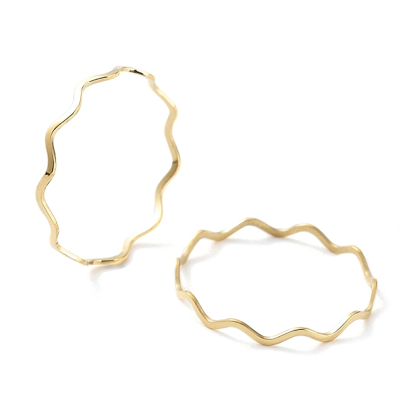 PandaHall Ion Plating(IP) 304 Stainless Steel Wave Finger Rings, Real 18K Gold Plated, US Size 7 1/4(17.5mm) 304 Stainless Steel Twist
PandaHall Ion Plating(IP) 304 Stainless Steel Wave Finger Rings, Real 18K Gold Plated, US Size 7 1/4(17.5mm) 304 Stainless Steel Twist