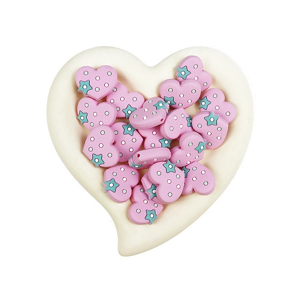 PandaHall Heart Food Grade Eco-Friendly Silicone Beads, Chewing Beads For Teethers, DIY Nursing Necklaces Making, Pearl Pink, 28x24mm...
PandaHall Heart Food Grade Eco-Friendly Silicone Beads, Chewing Beads For Teethers, DIY Nursing Necklaces Making, Pearl Pink, 28x24mm...