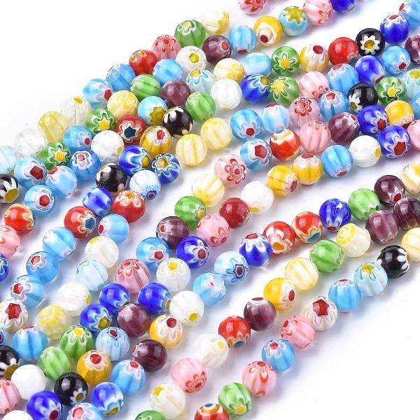 PandaHall Round Handmade Millefiori Glass Beads Strands, Mixed Color, 8mm, Hole: 1mm, about 48pcs/strand, 14.5 inch Millefiori Lampwork..., Multicolor
PandaHall Round Handmade Millefiori Glass Beads Strands, Mixed Color, 8mm, Hole: 1mm, about 48pcs/strand, 14.5 inch Millefiori Lampwork..., Multicolor