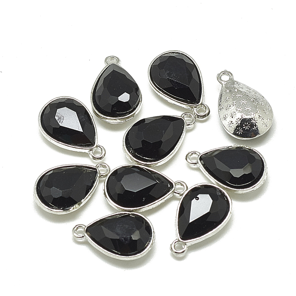 PandaHall Alloy Glass Pendants, Faceted, teardrop, Platinum, Black, 19x12x6mm, Hole: 1.5mm Alloy+Glass Teardrop Black
PandaHall Alloy Glass Pendants, Faceted, teardrop, Platinum, Black, 19x12x6mm, Hole: 1.5mm Alloy+Glass Teardrop Black