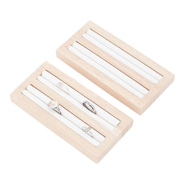 PandaHall 2-Slot Wooden Ring Display Stands, with White PU Leather, for Finger Ring Organizer, Rectangle, PapayaWhip, 15x7.3x1.65cm Wood..., Orange
PandaHall 2-Slot Wooden Ring Display Stands, with White PU Leather, for Finger Ring Organizer, Rectangle, PapayaWhip, 15x7.3x1.65cm Wood..., Orange