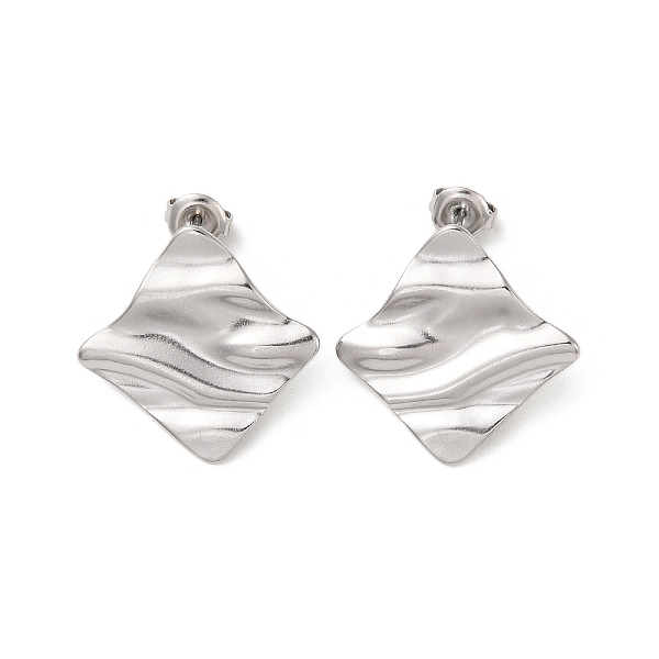 PandaHall 304 Stainless Steel Stud Earrings for Women, Rhombus, 24.5x25mm 304 Stainless Steel Rhombus
PandaHall 304 Stainless Steel Stud Earrings for Women, Rhombus, 24.5x25mm 304 Stainless Steel Rhombus