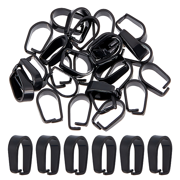 PandaHall SUNNYCLUE 30Pcs 304 Stainless Steel Snap on Bails, Black, 8x5.5x3mm, Inner: 7x4mm 304 Stainless Steel
PandaHall SUNNYCLUE 30Pcs 304 Stainless Steel Snap on Bails, Black, 8x5.5x3mm, Inner: 7x4mm 304 Stainless Steel
