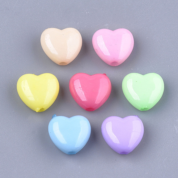 PandaHall Opaque Solid Color Acrylic Beads, Heart, Mixed Color, 10x11x5.5mm, Hole: 1.6mm, about 1510pcs/500g Acrylic Heart Multicolor
PandaHall Opaque Solid Color Acrylic Beads, Heart, Mixed Color, 10x11x5.5mm, Hole: 1.6mm, about 1510pcs/500g Acrylic Heart Multicolor