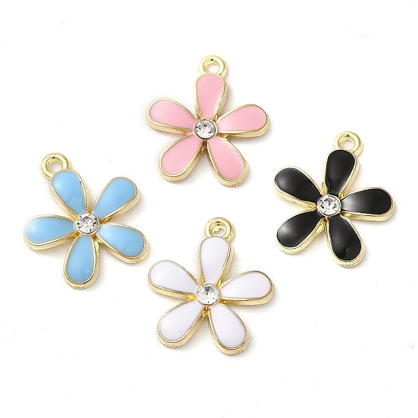 PandaHall Alloy Enamel Pendants, with Cubic Zirconia, Flower Charm, Golden, Mixed Color, 19.5x17x2.7mm, Hole: 1.4mm Alloy+Enamel Flower..., Multicolor
PandaHall Alloy Enamel Pendants, with Cubic Zirconia, Flower Charm, Golden, Mixed Color, 19.5x17x2.7mm, Hole: 1.4mm Alloy+Enamel Flower..., Multicolor