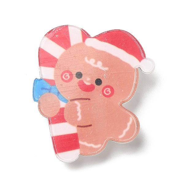 PandaHall Christmas Theme Acrylic Brooch, with 201 Stainless Steel Pin, Gingerbread Man & Candy Cane, 33.5x30x6mm Acrylic Gingerbread Man
PandaHall Christmas Theme Acrylic Brooch, with 201 Stainless Steel Pin, Gingerbread Man & Candy Cane, 33.5x30x6mm Acrylic Gingerbread Man