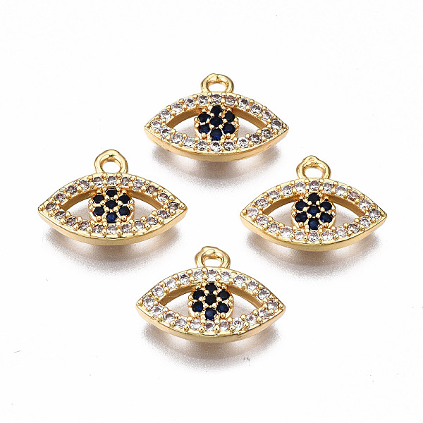 PandaHall Brass Micro Pave Cubic Zirconia Charms, Nickel Free, Eye, Real 18K Gold Plated, 9x13x2mm, Hole: 1mm Brass+Cubic Zirconia Eye..., Multicolor
PandaHall Brass Micro Pave Cubic Zirconia Charms, Nickel Free, Eye, Real 18K Gold Plated, 9x13x2mm, Hole: 1mm Brass+Cubic Zirconia Eye..., Multicolor