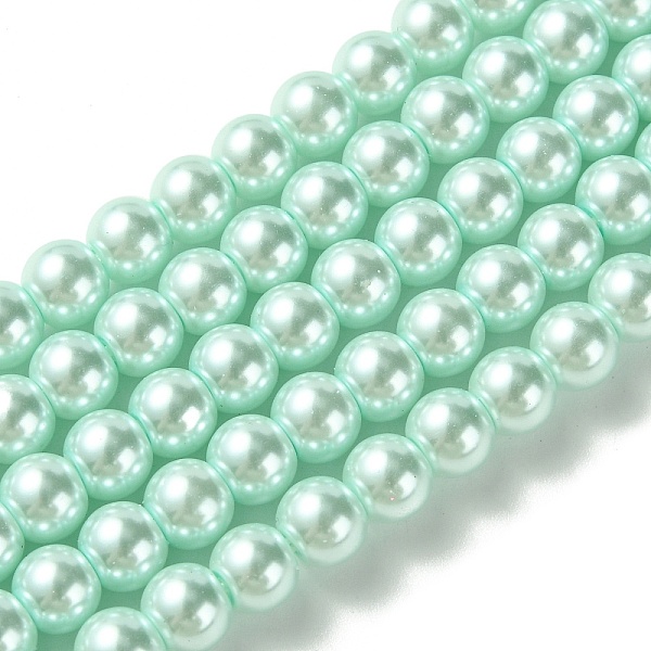 PandaHall Eco-Friendly Dyed Glass Pearl Beads Strands, Grade A, Round, Cotton Cord Threaded, Light Cyan, 6mm, Hole: 1.2~1.5mm, about...
PandaHall Eco-Friendly Dyed Glass Pearl Beads Strands, Grade A, Round, Cotton Cord Threaded, Light Cyan, 6mm, Hole: 1.2~1.5mm, about...