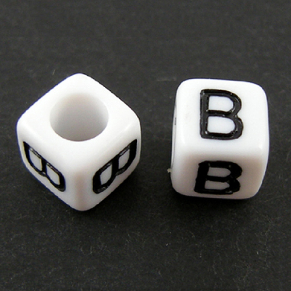 PandaHall Letter Acrylic European Beads, Horizontal Hole, Cube, Letter.B, 10x10x10mm, Hole: 3.5~4mm, about 598pcs/500g Acrylic Letter B..., White
PandaHall Letter Acrylic European Beads, Horizontal Hole, Cube, Letter.B, 10x10x10mm, Hole: 3.5~4mm, about 598pcs/500g Acrylic Letter B..., White