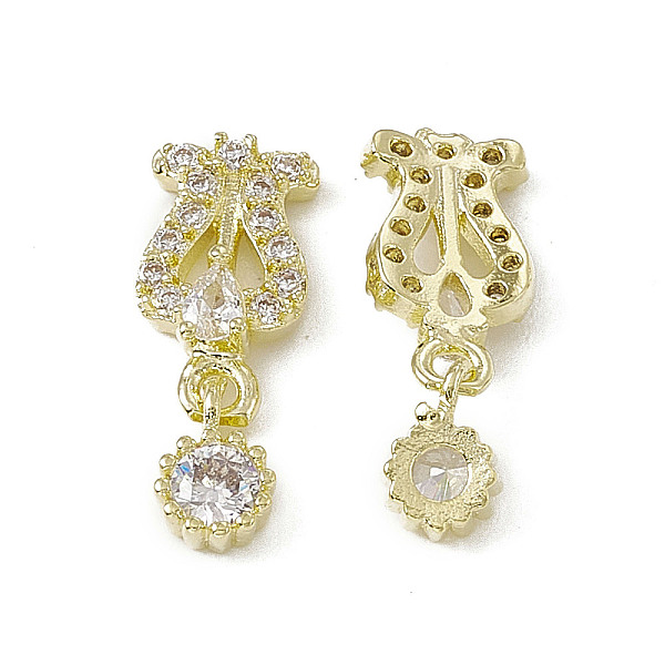 PandaHall Brass Pave Clear Cubic Zirconia Nail Charms, Dangle Nail Art Decoration Accessories, with Glass Rhinestone, Flower, Light Gold...
PandaHall Brass Pave Clear Cubic Zirconia Nail Charms, Dangle Nail Art Decoration Accessories, with Glass Rhinestone, Flower, Light Gold...