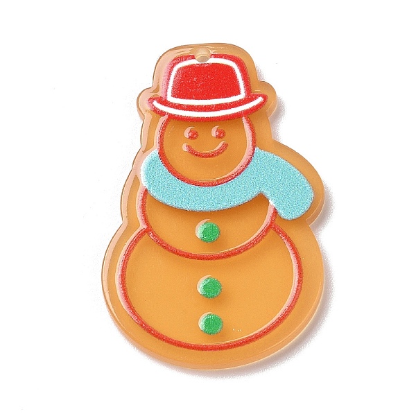 PandaHall Printed Acrylic Pendants, for Christmas, Snowman Pattern, 39.5x28x2mm, Hole: 1.6mm Acrylic Snowman Orange
PandaHall Printed Acrylic Pendants, for Christmas, Snowman Pattern, 39.5x28x2mm, Hole: 1.6mm Acrylic Snowman Orange