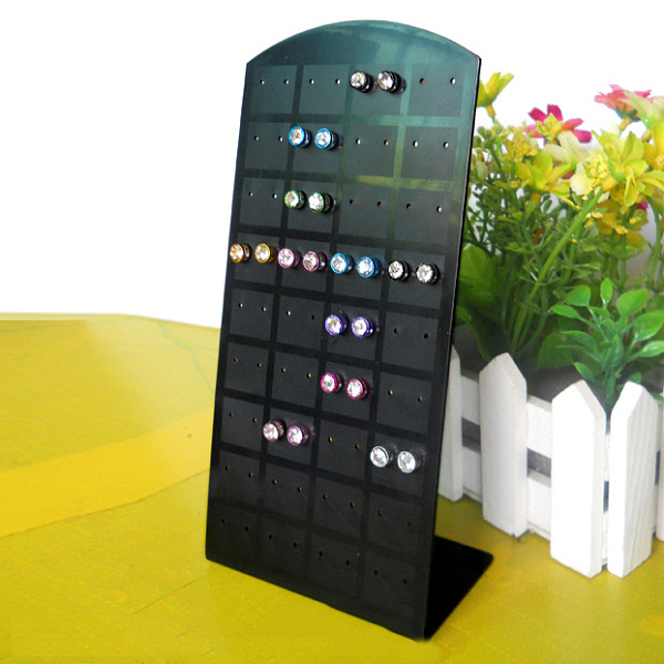 PandaHall Multi Holes Acrylic Slant Back Earring Display Stands, L-shaped Earring Organizer Holder, Black, 9x18.5cm Acrylic Black
PandaHall Multi Holes Acrylic Slant Back Earring Display Stands, L-shaped Earring Organizer Holder, Black, 9x18.5cm Acrylic Black