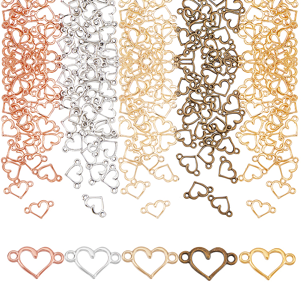 PandaHall AHANDMAKER 150 Pcs Heart Shape Connectors Charms, 5 Color Alloy Heart Link Charms with Double Loops, Hollow Connector Pendants for...
PandaHall AHANDMAKER 150 Pcs Heart Shape Connectors Charms, 5 Color Alloy Heart Link Charms with Double Loops, Hollow Connector Pendants for...
