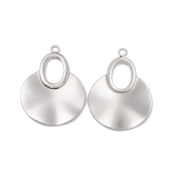 PandaHall 304 Stainless Steel Big Pendants, Flat Round with Oval Charm, Stainless Steel Color, 43x30x1.5mm, Hole: 2.7mm 304 Stainless Steel...
PandaHall 304 Stainless Steel Big Pendants, Flat Round with Oval Charm, Stainless Steel Color, 43x30x1.5mm, Hole: 2.7mm 304 Stainless Steel...