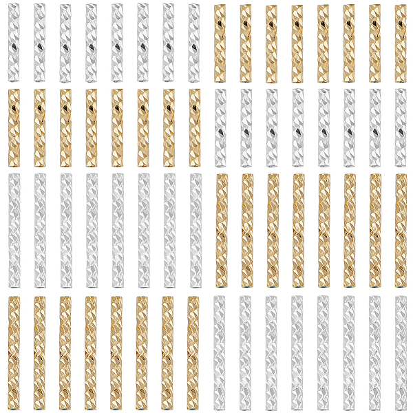 PandaHall CREATCABIN 80Pcs 4 Styles Corrugated Brass Tube Beads, Long-Lasting Plated, Golden & Silver, 10~15x1.5mm, Hole: 0.7mm, 20pcs/style...
PandaHall CREATCABIN 80Pcs 4 Styles Corrugated Brass Tube Beads, Long-Lasting Plated, Golden & Silver, 10~15x1.5mm, Hole: 0.7mm, 20pcs/style...