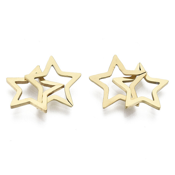 PandaHall 201 Stainless Steel Linking Rings, Quick Link Connectors, Laser Cut, Star, Golden, 11x12x1mm, Inner Diameter: 6.5x7mm, about...
PandaHall 201 Stainless Steel Linking Rings, Quick Link Connectors, Laser Cut, Star, Golden, 11x12x1mm, Inner Diameter: 6.5x7mm, about...
