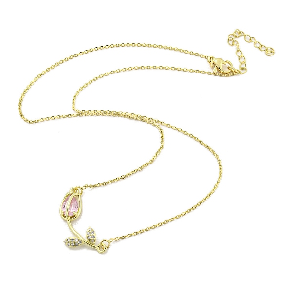 PandaHall Brass Micro Pave Clear Cubic Zirconia Pendant Necklaces, with Glass, Cadmium Free & Lead Free, Flower, Pearl Pink, 16.61 inch...
PandaHall Brass Micro Pave Clear Cubic Zirconia Pendant Necklaces, with Glass, Cadmium Free & Lead Free, Flower, Pearl Pink, 16.61 inch...