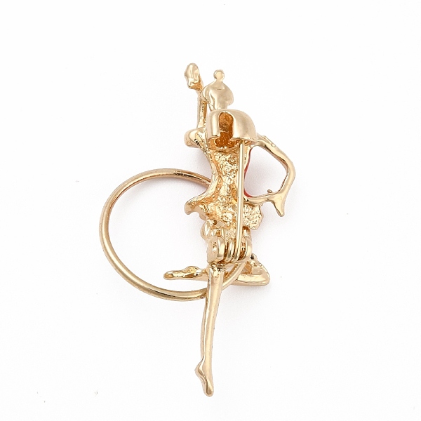 PandaHall Ballerina Enamel Pin, Human Alloy Brooch for Backpack Clothes, Light Gold, Red, 45x26.5x13.5mm, Pin: 0.7mm Alloy+Enamel Human Red
PandaHall Ballerina Enamel Pin, Human Alloy Brooch for Backpack Clothes, Light Gold, Red, 45x26.5x13.5mm, Pin: 0.7mm Alloy+Enamel Human Red