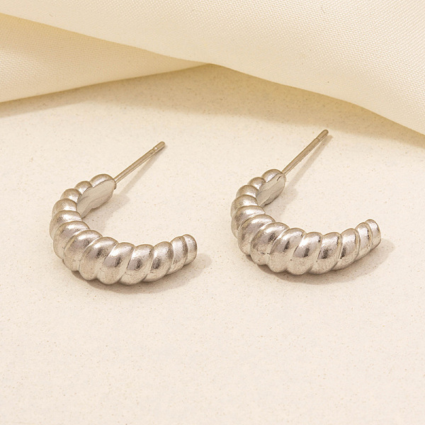 PandaHall Stylish Irregular Stainless Steel Half Hoop Stud Earrings for Women, Golden Stainless Steel
PandaHall Stylish Irregular Stainless Steel Half Hoop Stud Earrings for Women, Golden Stainless Steel