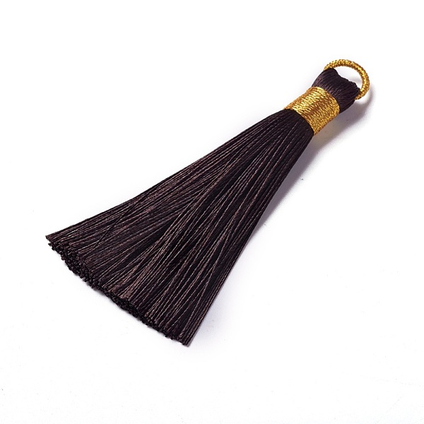 PandaHall Polyester Tassel Pendants, Coconut Brown, 80~83x7~8mm, Hole: 5~7mm Polyester Brown
PandaHall Polyester Tassel Pendants, Coconut Brown, 80~83x7~8mm, Hole: 5~7mm Polyester Brown
