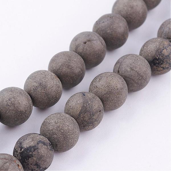 PandaHall Natural Pyrite Beads Strands, Round, Frosted, 8mm, Hole: 1mm, about 48pcs/strand, 16 inch Pyrite Round
PandaHall Natural Pyrite Beads Strands, Round, Frosted, 8mm, Hole: 1mm, about 48pcs/strand, 16 inch Pyrite Round