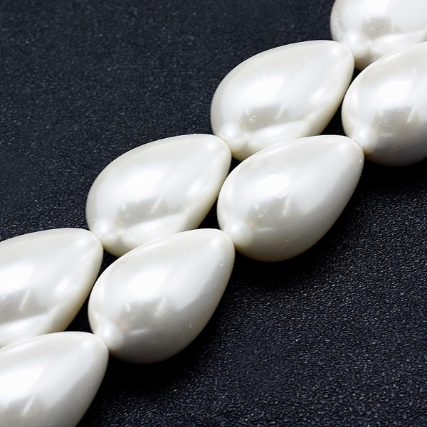 PandaHall Electroplate Shell Pearl Beads Strands, Drop, White, 7~7.5x4~5mm, Hole: 1~1.2mm, about 57pcs/strand, 15.7 inch(40cm) Shell Pearl...
PandaHall Electroplate Shell Pearl Beads Strands, Drop, White, 7~7.5x4~5mm, Hole: 1~1.2mm, about 57pcs/strand, 15.7 inch(40cm) Shell Pearl...