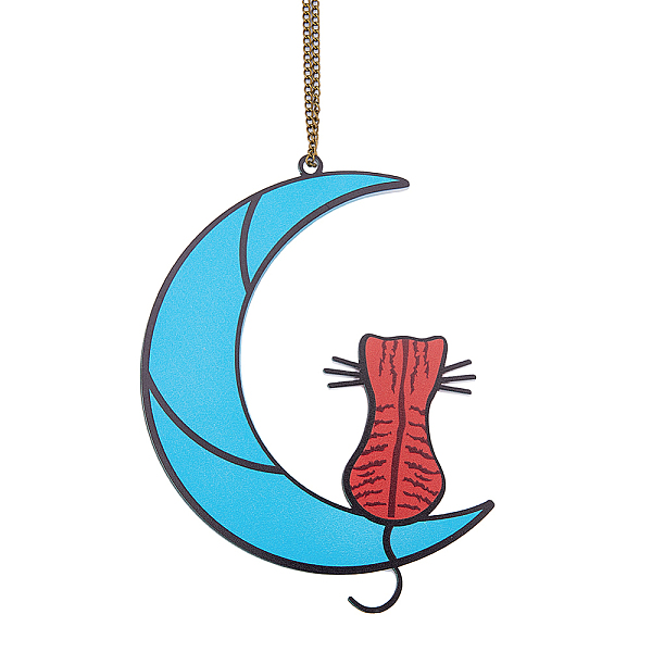 PandaHall 1 Set Cat Moon Silhouette Pendant Charm Whimsical Design Window Hanging Pendant Acrylic Suncatcher Hanging Ornament Loss of Cat...
PandaHall 1 Set Cat Moon Silhouette Pendant Charm Whimsical Design Window Hanging Pendant Acrylic Suncatcher Hanging Ornament Loss of Cat...
