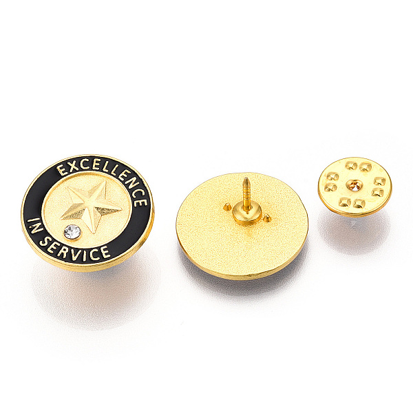 PandaHall Positive Reward Encourating Word Star Performer Enamel Pin, Golden Zinc Alloy Star Badge for Backpack Clothes, Black, 20.5x1.5mm...
PandaHall Positive Reward Encourating Word Star Performer Enamel Pin, Golden Zinc Alloy Star Badge for Backpack Clothes, Black, 20.5x1.5mm...