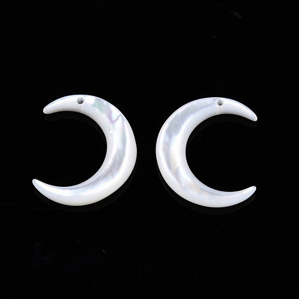 PandaHall Natural Freshwater Shell Charms, Moon, 13x15x3.5mm, Hole: 0.8mm White Shell Moon
PandaHall Natural Freshwater Shell Charms, Moon, 13x15x3.5mm, Hole: 0.8mm White Shell Moon