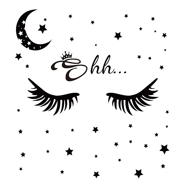 PandaHall Rectangle with Word PVC Wall Stickers, for Home Living Room Bedroom Decoration, Moon Pattern, 390x710mm Plastic Moon
PandaHall Rectangle with Word PVC Wall Stickers, for Home Living Room Bedroom Decoration, Moon Pattern, 390x710mm Plastic Moon