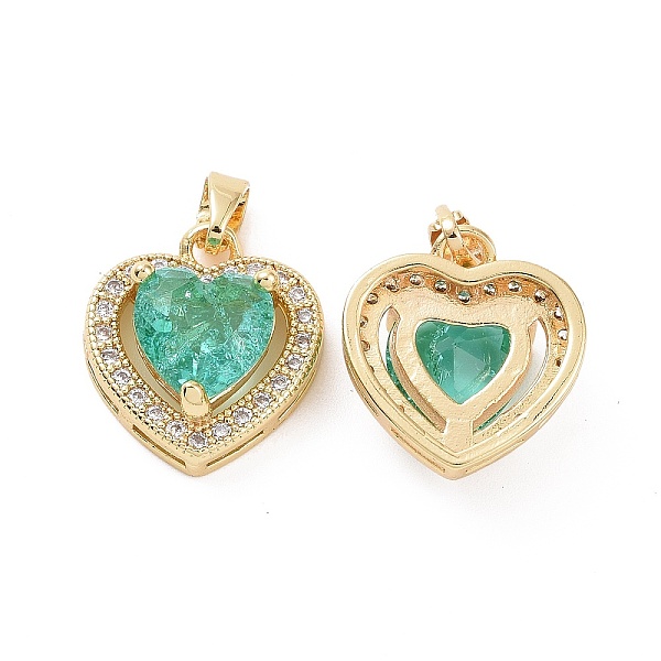 PandaHall Real 18K Gold Plated Brass Micro Pave Cubic Zirconia Pendants, Heart Charms, Medium Spring Green, 15x14x6.5mm, Hole: 2.5x4.5mm...
PandaHall Real 18K Gold Plated Brass Micro Pave Cubic Zirconia Pendants, Heart Charms, Medium Spring Green, 15x14x6.5mm, Hole: 2.5x4.5mm...