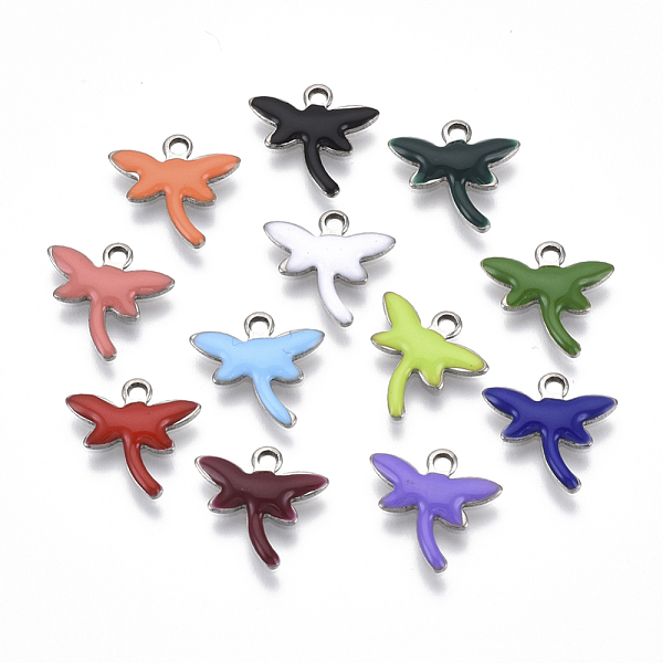PandaHall 201 Stainless Steel Enamel Charms, Dragonfly, Stainless Steel Color, Mixed Color, 11.5x12x1.5mm, Hole: 1.2mm Stainless..., Multicolor
PandaHall 201 Stainless Steel Enamel Charms, Dragonfly, Stainless Steel Color, Mixed Color, 11.5x12x1.5mm, Hole: 1.2mm Stainless..., Multicolor